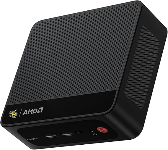 Beelink SER5 MAX Mini PC AMD Ryzen 7 7735HS 8C/16T up to 4.75GHz 24GB LPDDR5 RAM 1TB M.2 NVME SSD Windows 11 Pro 4K Triple Display (HDMI/DP/Type-C) BT5.2 WiFi6 2.5G LAN