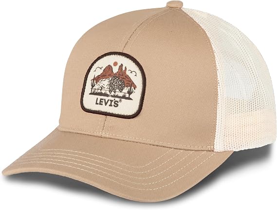 Levi's Men's Classic Style Logo Trucker Hat - Adjustable Lightweight