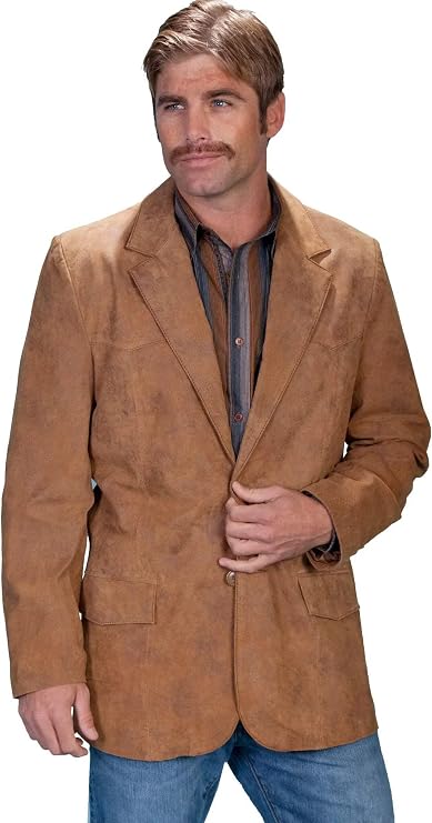 Cody James Men's Western Leather Blazer Brown 50 R