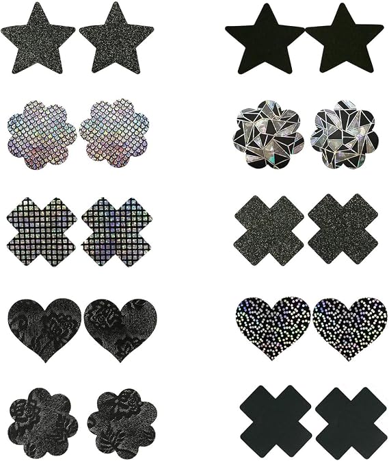 Disposable Pasties Nipple Stickers Multi Design