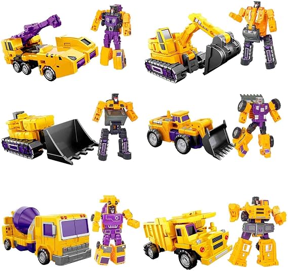 6 in 1 Transform Constructions Truck Toys Deformation Vehicles Combine