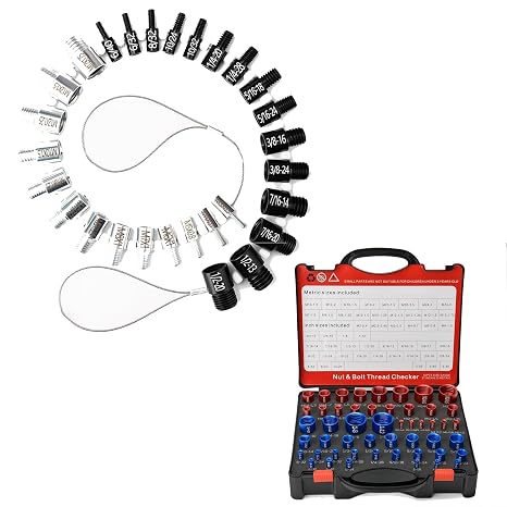 Thread Checker,28 + 50 Nut and Bolt Size Finer