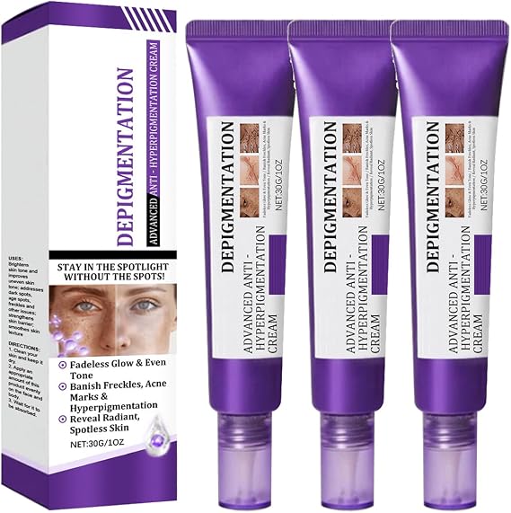 Advanced Anti Hyperpigmentation Cream - Dark Spot Remover & Anti Aging Face Treatment, Brightening Moisturizer for All Skin Types, Hyperpigmentation Correcting Cream 30g (3)