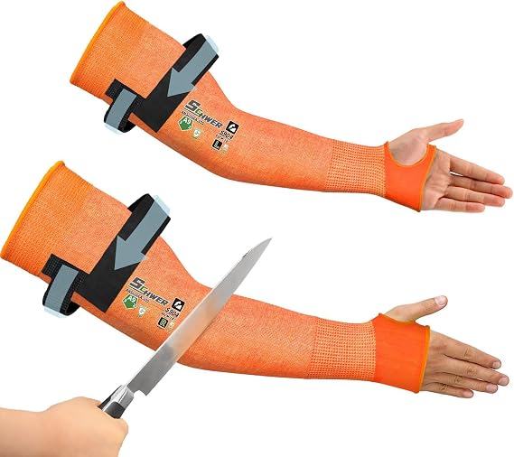 Schwer 18in PRO-SKIN A9 Cut Resistant Arm Sleeves for High Risk Work, S904