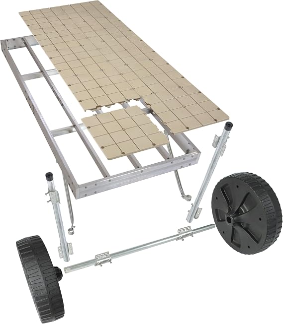 PlayStar Aluminum Roll in Dock Kit with Resin Top - 4'x10' Strong, Lightweight
