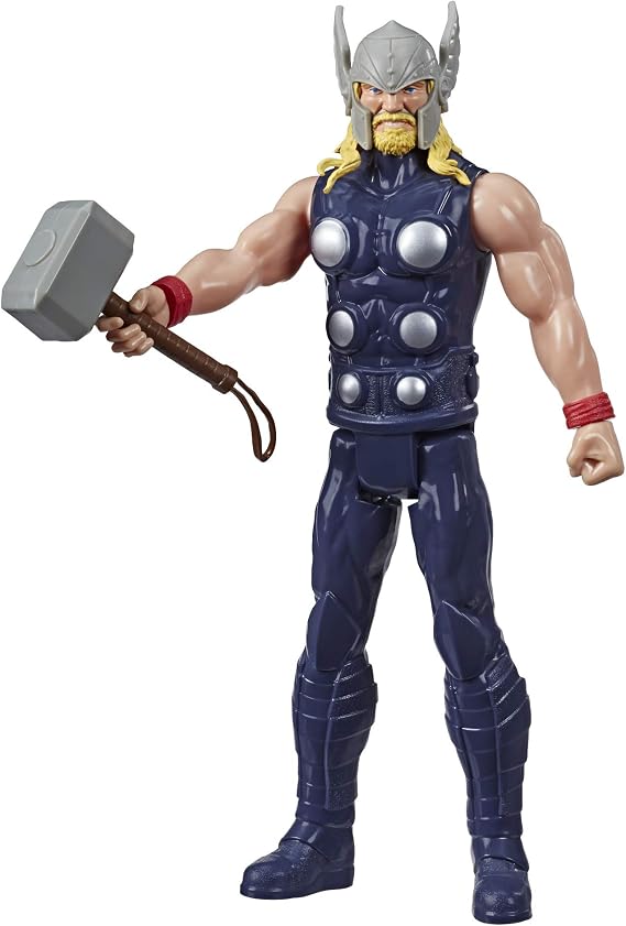 Marvel Avengers Titan Hero Series Blast Gear Thor Action Figure, 12" Toy, Inspired by The Marvel Universe, for Kids Ages 4 & Up