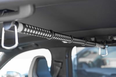 Hitts Brands Expandable Car Clothes Hanger Bar – Adjustable 35-56 Clothes Hanging Rod for Car, SUV & Truck, Heavy-Duty No-Slip Clothes Rack Organizer for Travel & Storage