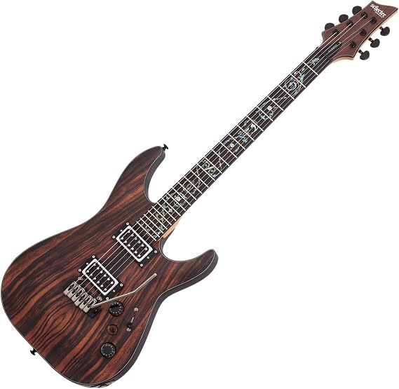 Schecter C-1 Exotic Ebony Electric Guitar - Natural Satin