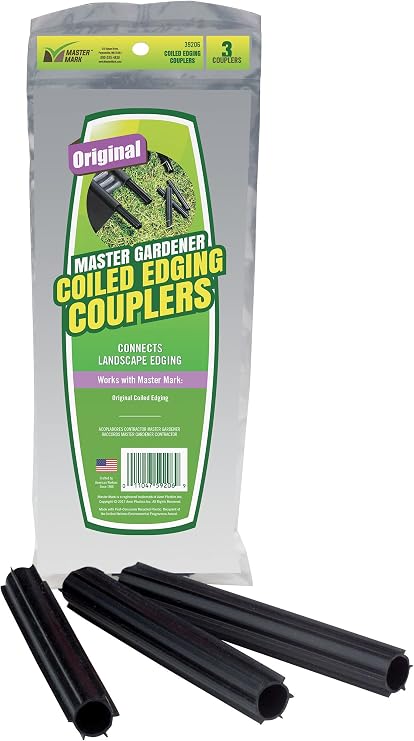 Master Mark Original Garden Edging Border Connector, 3 Pack Coupler