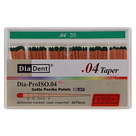 DiaDent ML114-607 Dia-ProISO GT .04 Gutta Percha Points #35 60/Box