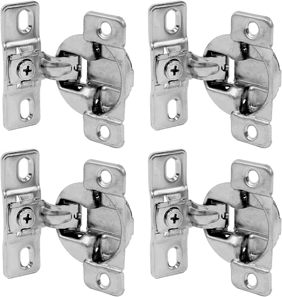 Self-Closing Optimat Plus 4 FM Special Hinges (4-Hinges) for Hettich 6878464096, 9072548 Multicolor (35mm Cup, 11mm Depth, 2.5mm Distance,gt;13mm Doors)