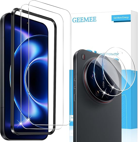 Tempered Glass Screen Protector for Xiaomi Mi 17 Ultra Pack of 2 + 2 Screen Protector + Camera Screen Protector 9H HD Film Hardness Tempered Protective Glass High Sensitivity Screen Protector