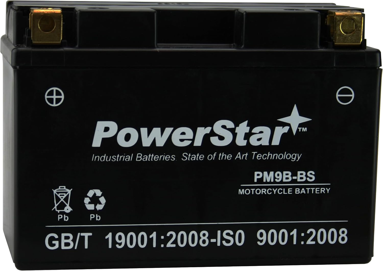 PowerStar Sealed AGM YT9B-BS YT9B-4 Battery for Yamaha YFM700R Raptor YZF-R6 YP400 Majesty