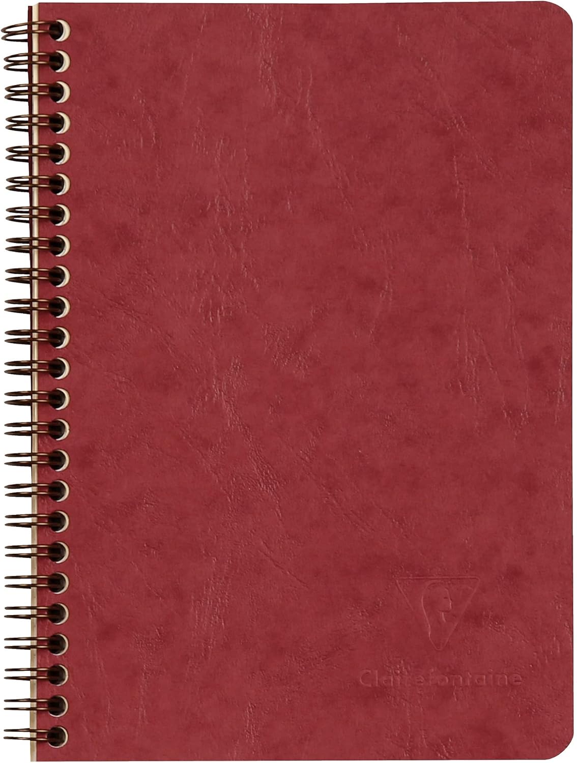 Clairefontaine Age Bag Collection 785661C Notebook with Pockets Black A5 14.8 x 21 cm 120 Lined Detachable Pages + 3 Dividers with Storage Pockets Glossy Leather Grain Card Cover