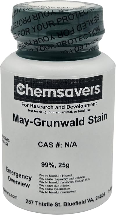 May-Grunwald Stain, 99% Dye Content, 25g, Dark Greenish-Brown, Water Based