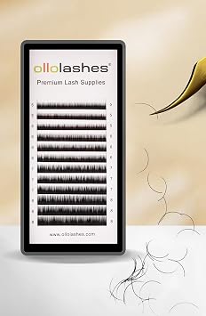Eyelash Extension B C CC D J Curl Mix 5-20mm 0.03 0.05 0.07 0.15 Super Matte Classic Lash Extensions Professional Supplies for Lash Techs (C-0.03, 5-8mm)