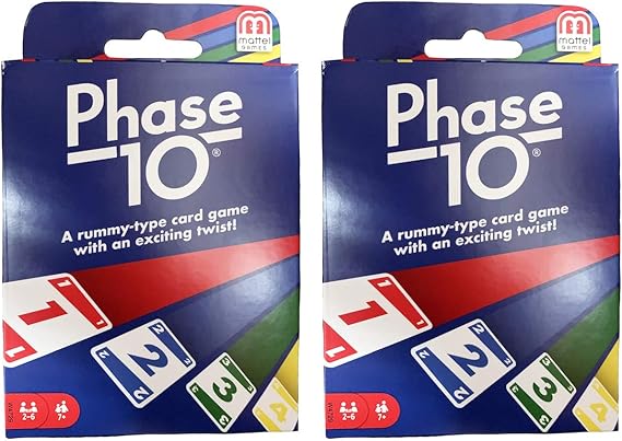 Mattel Phase 10 Card Game - 2 Pack