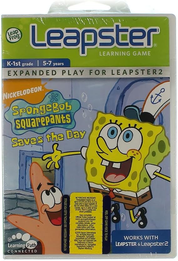 LeapFrog Leapster Learning Game SpongeBob SquarePants Saves the Day
