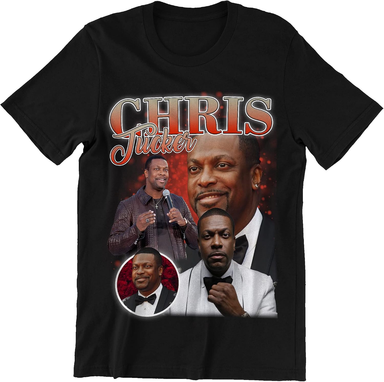 C.h.r.i.s T.u.c.k.e.r Collage Style 90's Vintage Shirt