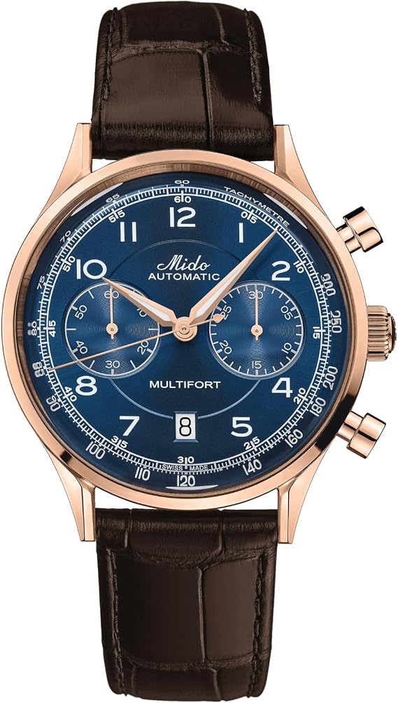 MIDO Multifort Patrimony Chronograph - Swiss Automatic Watch for Men - 42mm Case
