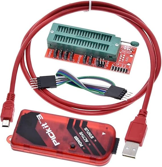 PICKIT3 Programmer + PIC ICD2 PIC Kit 2/3 Programming Adapter Universal Programmer Seat FZ0508, 500203896