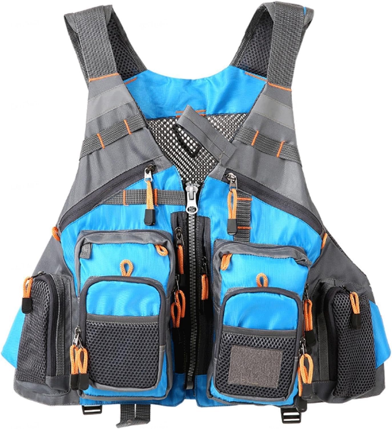 Fishing Life Jackets for Adults,Kayak Life Jackets for Adults,Multifunction Kayak Life Jackets for Adults Women,Kayak Life Jacket for Kayaking, Surfing, Paddle Boating Blue