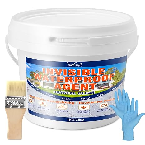 1000g Clear Waterproof Sealant, Anti-Leak Coating for Roof Indoor Outdoor