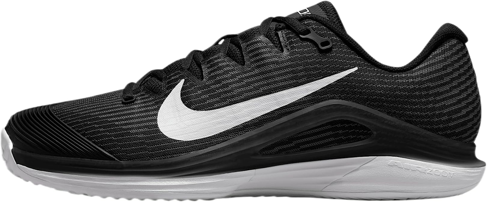 Nike Men's Zoom Vapor 12 Cly Tennis Shoe, Black/White/Dk Smoke Grey, 11 UK