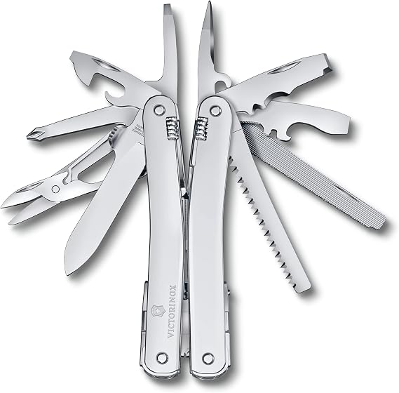 Victorinox Swiss Tool Spirit MX, 24 Function Multitool with One-Hand Blade