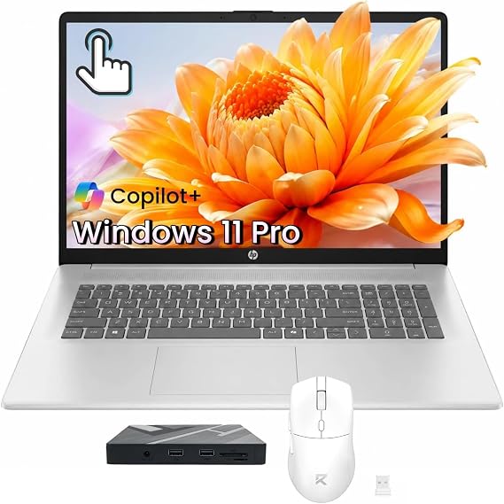 HP 17-inch Touchscreen Business Laptop, AMD Ryzen5 7430U, 32GB RAM 1TB SSD