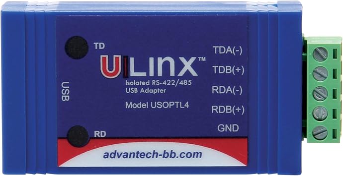 ADVANTECH BB-USOPTL4, High Retention USB to RS-422/485 Iso. Converter