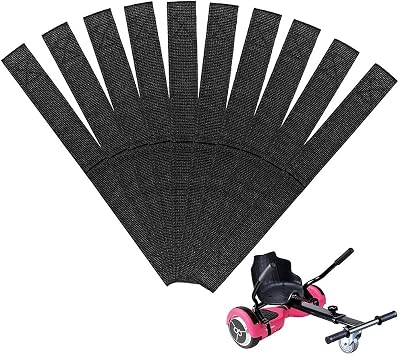 10pcs Adjustable Accessory Straps for Hoverboard Nylon Seat Fixing Straps for Hoverboard Cable for Hoverboard Black