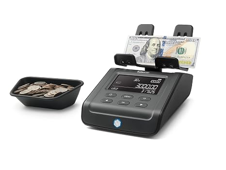 Safescan 6165 Money Counter Scale for Fast Coin and Bill Counting
