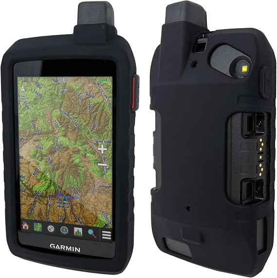 Silicone Protective Case for Garmin Montana 700/700i/750/750i Silicone Protective Cover (Black) - Rugged Handheld GPS Navigator Accessories