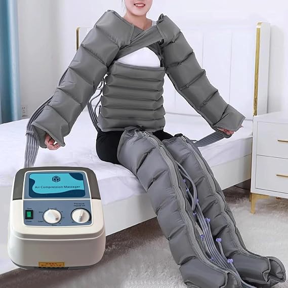 Air Compression Leg Massager, Leg Compression Machine, Compression Boots for Lymphoedema, Recovery Boots,Lymphatic Drainage Massager,