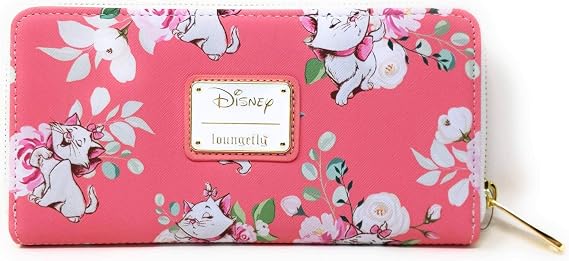 Loungefly X Disney Marie Pink Floral AOP Wallet