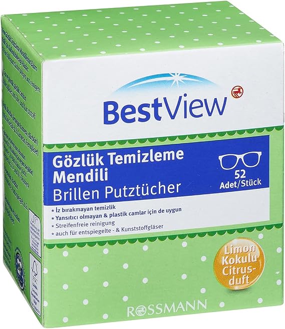 Best View Gözlük Temizleme Mendili 52 adet