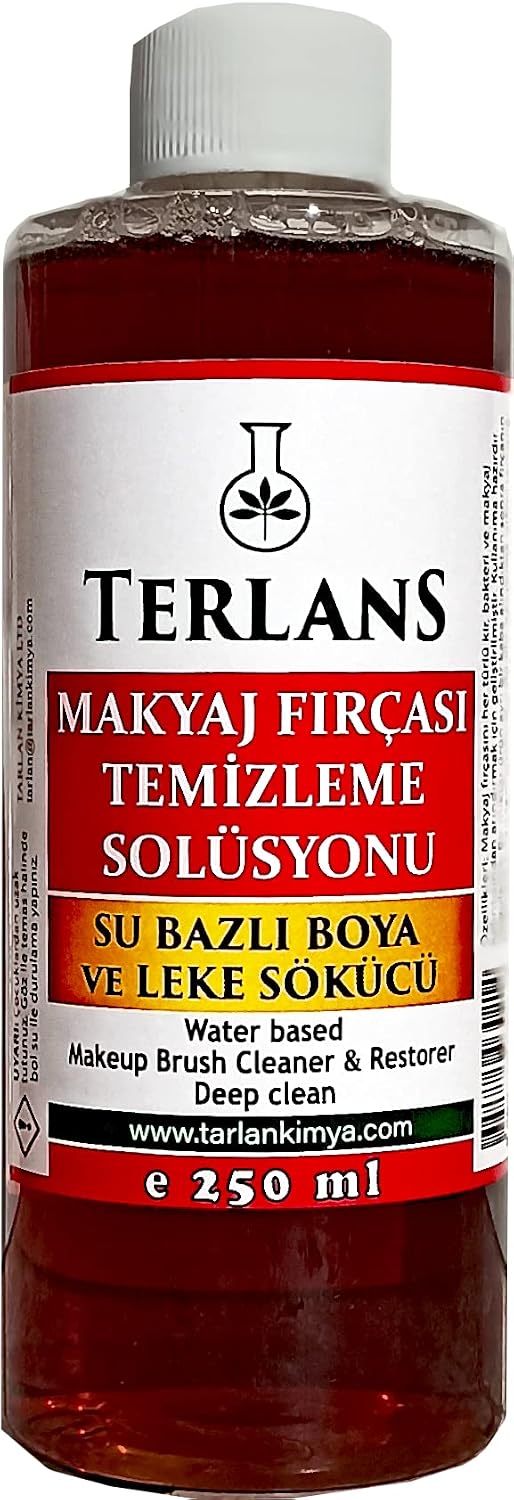 Terlans Makeup Brush Cleaning Solution 250 ml Makeup Brush Cleaner & Restorer