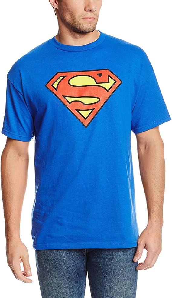 DC Comics Men's Superman Logo T- Shirt T-Shirt (Pack of 1)