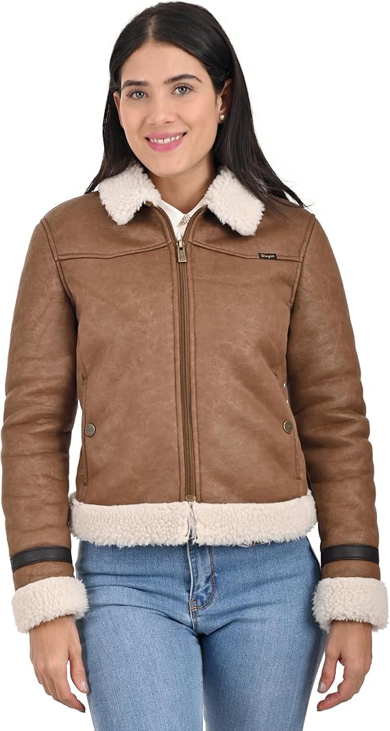 Wrangler WOVEN JACKET WITH SHERPA