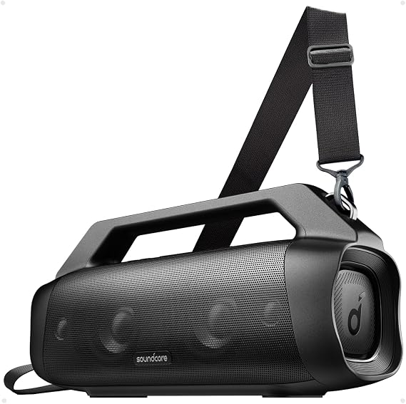 Soundcore Anker Motion Boom Plus IP67 Outdoor Speaker with 80W Stereo Sound, Black