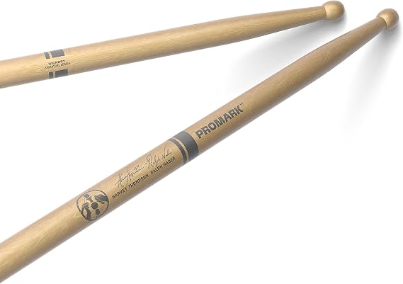 ProMark BYOS Hickory Marching Drumsticks, Oval Wood Tip