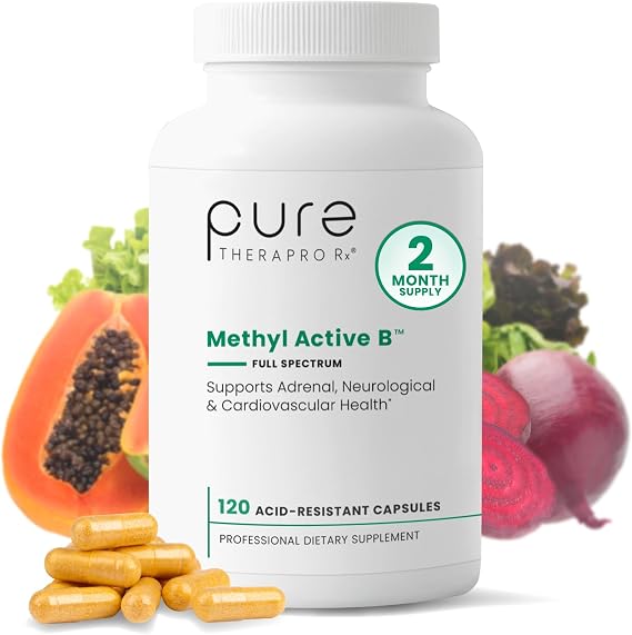 Pure Therapro Rx Methyl Active B, Vitamin B Complex, 120 Capsules