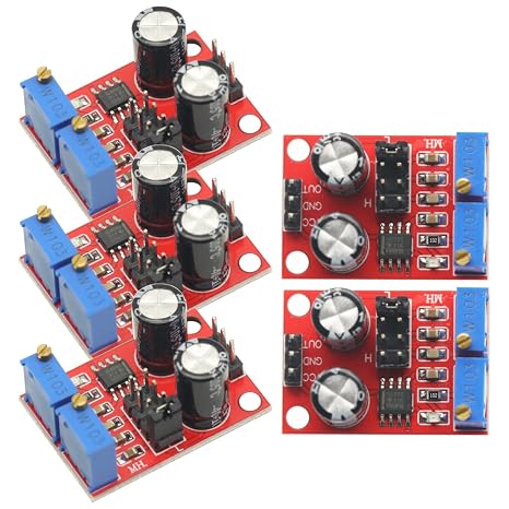5Pcs NE555 Pulse Frequency,Pulse Generator, Duty Cycle Adjustable Module,Square/Rectangular Wave Signal Generator,Stepping Motor Driver