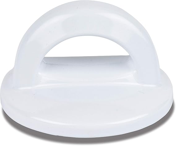 Universal Pot Lid White Knob Compatible with Crockpot Lids, Pan Lid Replacement Handle, Heat Resistant Pot Knob for Glass, Steel Lids, Easy Grip Lid Handle, Kitchen Cookware, 2.75x1.77