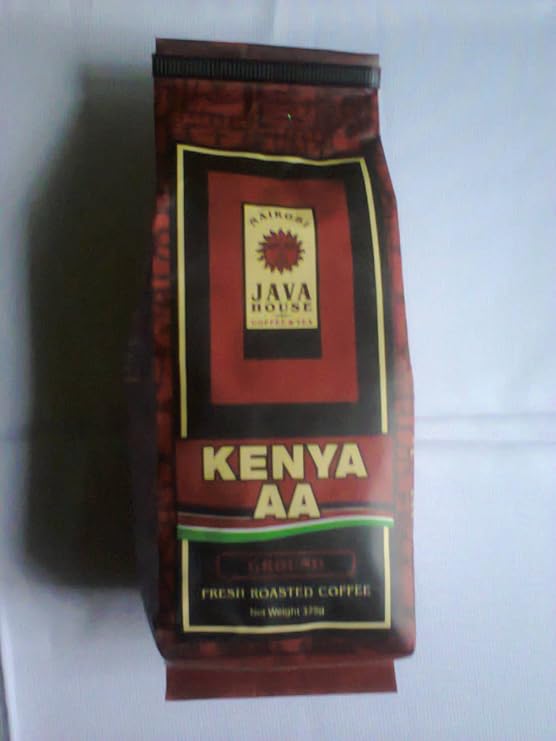 Kenya AA Coffee. Ground Coffee Beans. Fresh Roasted Coffee. Fair Trade Single Origin Kenyan Coffee with verified Coffee Kenya Mark of Origin. (13.23Oz/375g)