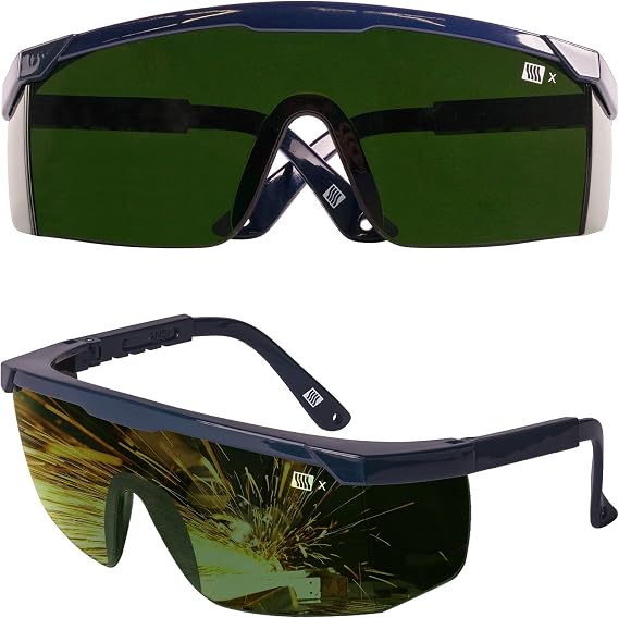 LANON Welding Safety Glasses, ANSI Z87.1, IR Filter Shade 5.0 Lens