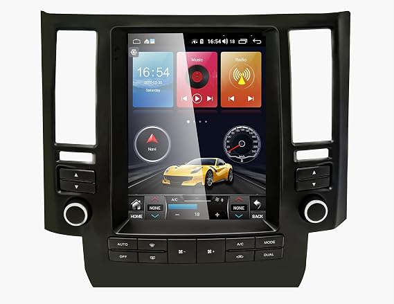 Toeeklsa Car Radio - Android 11.0 Tesla Style Touchscreen with Bluetooth GPS Navigation for Infiniti FX (FX35, FX45) 2003-2006 Multimedia Stereo - Mirror Link