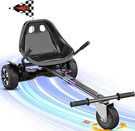 Gyroor Self Balancing Scooters Seat Attachment - Go Kart Conversion for 6.5'' to 10'' Self Balancing Scooters, Adjustable Frame Length, Perfect for Kids and Adults
