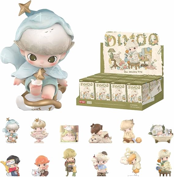 POP MART DIMOO The Missing Day Series Blind Box Figures, Collectible Toys Home Decorations, Holiday Birthday Gifts for Girls and Boys, Whole Set